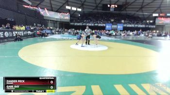 1B/2B 157 Quarterfinal - Gabe Ray, Tonasket vs Zander Peck, Rainier