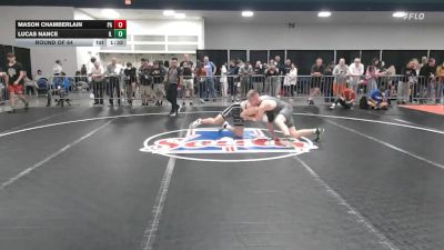 190 lbs Round Of 64 - Mason Chamberlain, PA vs Lucas Nance, IL