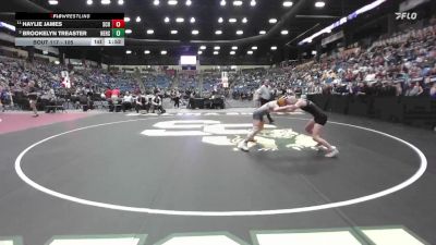 105 lbs Quarterfinal - Brookelyn Treaster, Newton Hs vs Haylie James, Salina-Central Hs