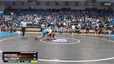 175 lbs Quarterfinals (8 Team) - Devyn Knight, Vancleave High School vs Riley Urquhart, Oxford High School