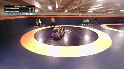 126 lbs Champ. Round 1 - Easton Olson, Sanderson Wrestling Academy vs Sawyer Richins, Lehi