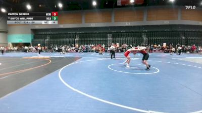 190 lbs Cons. Round 4 - Bryce Williardt, North Lake vs Patton Greene, McMinnville