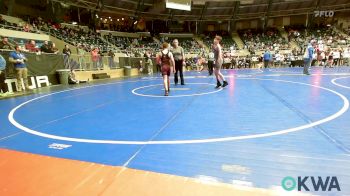 100 lbs Quarterfinal - Zebulon Harrington, Choctaw Ironman Youth Wrestling vs Gunner Jackson, Pocola Youth Wrestling