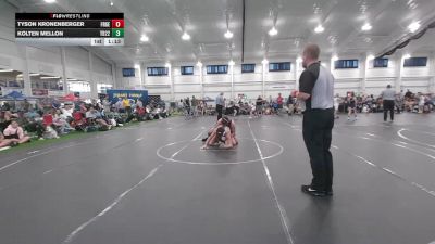 150 lbs Round 3 (6 Team) - Kolten Mellon, Team 922 vs Tyson Kronenberger, FORGE