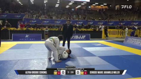 Aliyah Brooke Coronel vs Denisse Marie Jaramillo Miller 2026 Pan Kids Jiu-Jitsu IBJJF Championship