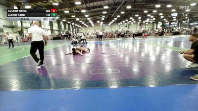 126 lbs Rr Rnd 2 - Colton Wirtz, Iron Faith Black - HSB vs Aleric Raihl, LAW Blue - HSB
