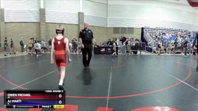 59 lbs Cons. Round 2 - Owen Michael, IN vs Aj Marti, IL