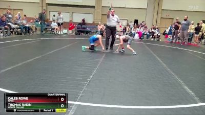 76 lbs Quarterfinal - Caleb Rowe, TCWC vs Thomas Radin, Higher Calling