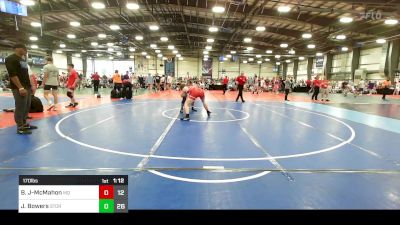 170 lbs Round Of 64 - Benjamin Johnson-McMahon, Mayo Quanchi vs J.T. Bowers, Storm Wrestling Center