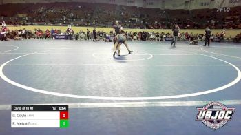 67 lbs Consi Of 16 #1 - Gabriel Coyle, Amped Wrestling Club vs Eli Metcalf, Choctaw Ironman Youth Wrestling