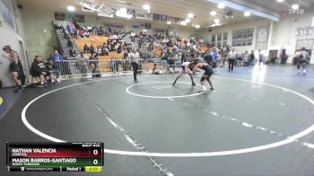 120 lbs Cons. Round 6 - Mason Barros-Santiago, North Torrance vs Nathan Valencia, Cerritos