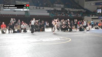 157 lbs Final - Cullen Spence, Liberty vs Tyler Henderson, Chesnee