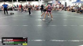 138 lbs Round 2 (4 Team) - Matt Diamond, Savage WA Black vs Carson Krupka, Grease Monkey`s