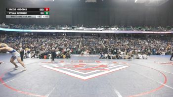 4A 190 lbs Semifinal - Rylan Alvarez, Uwharrie Charter Academy vs Jacob Hudgins, Rutherfordton-Spindale Central High School