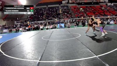 5A 175 lbs Cons. Round 2 - Christopher Rowden, Mountain Home vs Elakki Romero, Vallivue