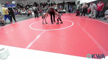 43 lbs Consolation - Eli Dicus, Fort Gibson Youth Wrestling vs Rowdy Tyler, Berryhill Wrestling Club