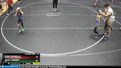 49 lbs Round 1 - Cade Camarillo, Eastside Youth Wrestling vs Owen Tannery, JET
