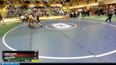 285 lbs Cons. Round 3 - Josh Byers, Chaparral vs Chris Flores, Paloma Valley