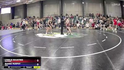 103 lbs Semifinal - Rianne Murphy, Iowa vs Lynnlie Rountree, Emmanuel