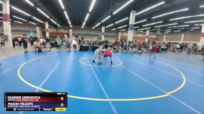 125 lbs Round 1 - Gunner Uremovich, Spring Klein Wrestling Club vs Mason Milsaps, Boneyard Wrestling Academy