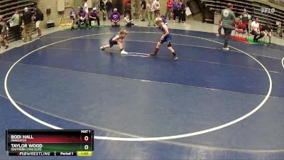 75 lbs 5th Place Match - Bodi Hall, Panguitch vs Taylor Wood, Southern Utah Elite