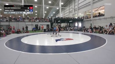 105 lbs Dalani Hornbuckle, Arkansas vs Emma Ellis, Indiana Blue