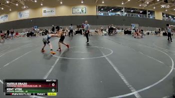 110 lbs Round 2 - Kent Vitek, Jaguars Warriors vs Mateus Erazo, Powhatan Youth Wrestling Club