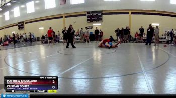 195 lbs Cons. Round 2 - Matthew Crossland, Rochester Wrestling Club vs Cristian Gomez, Jennings County Wrestling Club