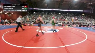 2A-132 lbs Cons. Round 1 - Hayden Suttee, Saratoga vs Troy Braun, Moorcroft