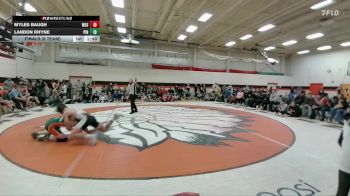 144 lbs Finals (8 Team) - Landon Rhyne, Pinedale vs Myles Baugh, Worland High School