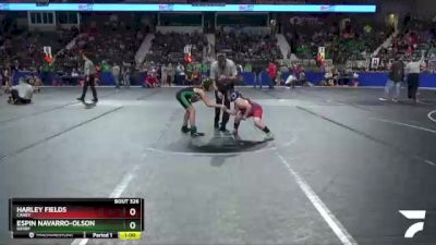 90 lbs Quarterfinal - Harley Fields, Caney vs Espin Navarro-Olson, Derby