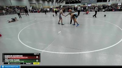 138 lbs Champ. Round 1 - Preston Mann, Cement Mixer Wrestling Club vs Kaedun Goodman, Nebraska Golden Eagles Wrestling Club