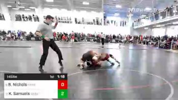 145 lbs Round Of 16 - Blaize Nichols, North Andover vs Kyle Samuels, Sharon