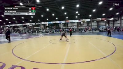 120 lbs Cons. Round 1 - Jackson Trant, Custer vs Jayden Kubo, Camel Kids Wrestling