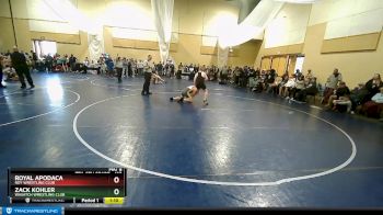 135 lbs Cons. Round 2 - Zack Kohler, Wasatch Wrestling Club vs Royal Apodaca, Roy Wrestling Club