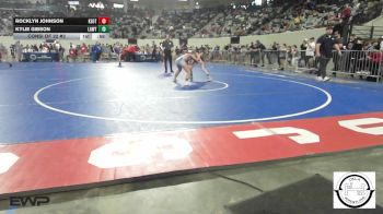 113 lbs Consi Of 32 #2 - Rocklyn Johnson, Keota HS Girls vs Kylie Gibson, Lawton IKE