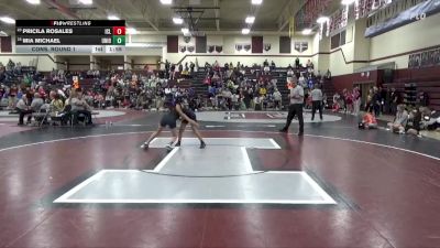 100 lbs Cons. Round 1 - Pricila Rosales, Iowa City Liberty vs Mia Michael, Union Community