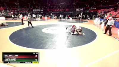 2A 190 lbs Quarterfinal - Jaxon Lane, Lombard (Montini) vs Max Wiezorek, Chatham (Glenwood)