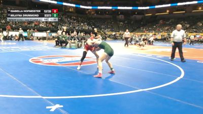 100 Class 1 lbs Quarterfinal - Isabella Hofmeister, Plattsburg vs Milayna Drummond, DeSoto