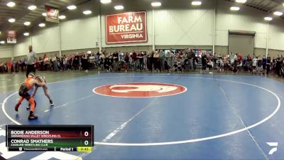 53 lbs Cons. Round 4 - Conrad Smathers, Cavalier Wrestling Club vs Bodie Anderson, Shenandoah Valley Wrestling Cl