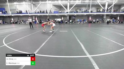 125 lbs Consi Of 8 #1 - Abram Cline, Maryland vs Ejiro Montoya, F&M - UnAttached