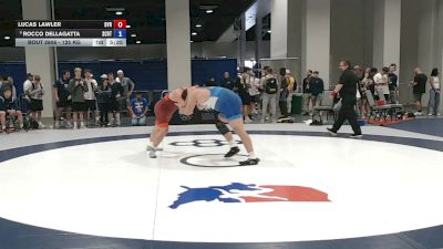 125 kg Cons. Sub-quarters - Lucas Lawler, Buffalo Valley RTC vs Rocco Dellagatta, Spartan Combat RTC/ Titan Mercury Wrestling Club