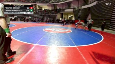 132-1A Cons. Round 1 - Mason Summerville, Temple vs Sawyer Grimsley, Brantley County HS