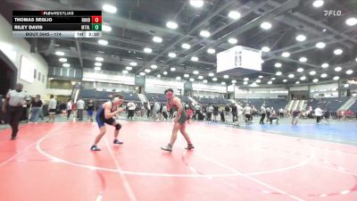 174 lbs 3rd Place Match - Riley Davis, Shorter vs Thomas Seglio, Huntingdon