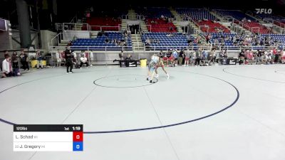 120 lbs Cons 64 #2 - Logan Schad, WI vs Jamison Gregory, MI