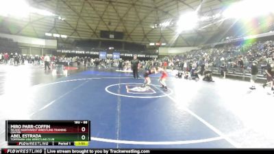 88 lbs Round 2 - Miro Parr-Coffin, Inland Northwest Wrestling Training Center vs Abel Estrada, Toppenish USA Wrestling Club