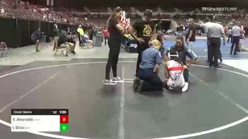 109 lbs Consolation - Valeria Ahumada, Wan Tu Wazuri vs Isabelle Silva, Silver State Wrestling Academy