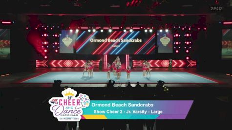 Ormond Beach Sandcrabs [2025 Show Cheer 2 - Jr. Varsity - Large] 2025 Pop Warner National Cheer & Dance Championship