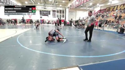 126 lbs 1st Place Match - Maximus Fregoso, Threshold Wrestling Club vs Eli Marquez, Unaffiliated