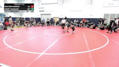 108 lbs 3rd Place - Brayden Hanning, The Asylum White-HS vs Henry Craiglow, Dayton Bandits-HS